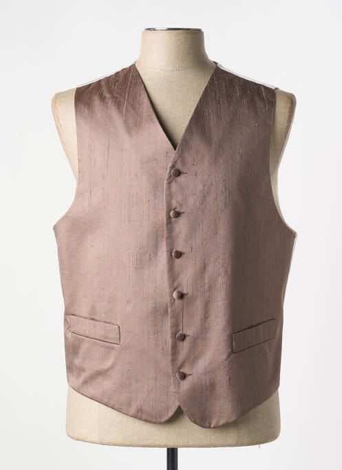 Gilet sans manche marron JEAN DE SEY pour homme