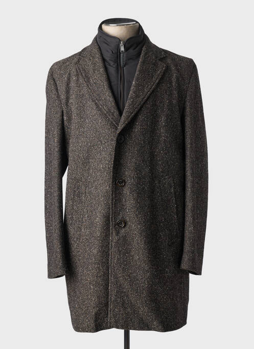 Manteau long noir HUGO BOSS pour homme