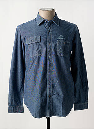 Chemise manches longues coupe cintrée bleu NAPAPIJRI homme