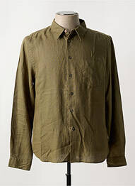 Chemise manches longues coupe cintrée vert PAUL SMITH homme
