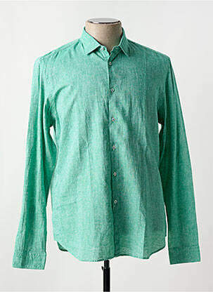 Chemise manches longues coupe cintrée vert MANUEL RITZ homme