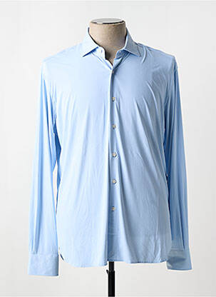 Chemise manches longues coupe cintrée bleu ORIAN homme
