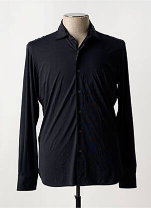 Chemise manches longues coupe cintrée noir ORIAN homme
