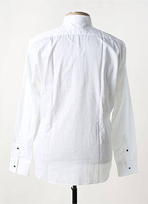 Chemise manches longues tissage popeline blanc KARL LAGERFELD homme