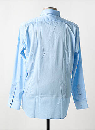 Chemise manches longues tissage popeline bleu KARL LAGERFELD homme