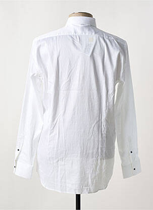 Chemise manches longues tissage popeline blanc KARL LAGERFELD homme