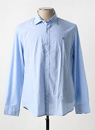 Chemise manches longues coupe cintrée bleu NAPAPIJRI homme