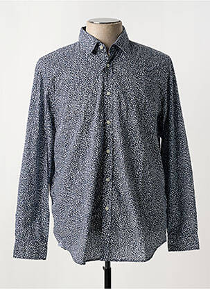 Chemise manches longues coupe cintrée bleu HUGO BOSS homme