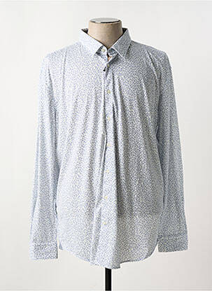 Chemise manches longues imprimé fantaisie bleu HUGO BOSS homme