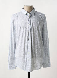 Chemise manches longues imprimé fantaisie bleu HUGO BOSS homme