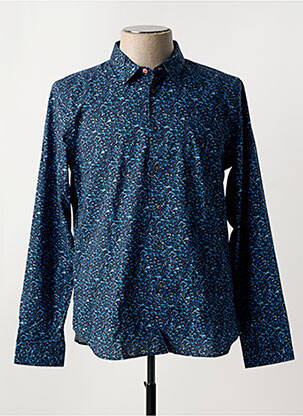 Chemise manches longues imprimé fantaisie bleu PAUL SMITH homme