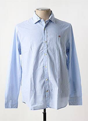 Chemise manches longues coupe cintrée bleu NAPAPIJRI homme