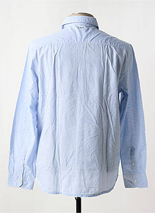 Chemise manches longues imprimé rayures bleu NAPAPIJRI homme