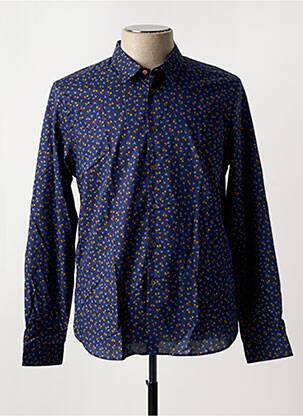 Chemise manches longues coupe cintrée bleu PAUL SMITH homme
