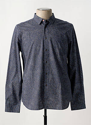 Chemise manches longues imprimé fantaisie bleu PAUL SMITH homme