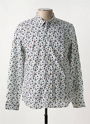 Chemise manches longues imprimé fleurs beige PAUL SMITH homme