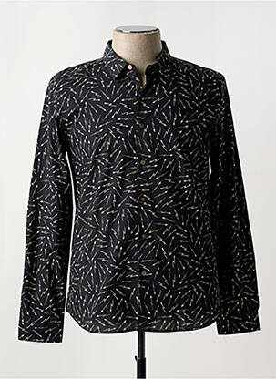 Chemise manches longues imprimé fantaisie noir PAUL SMITH homme