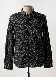 Chemise manches longues imprimé fantaisie noir PAUL SMITH homme