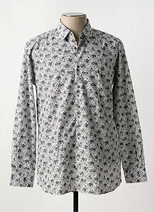 Chemise manches longues imprimé fantaisie gris KARL LAGERFELD homme