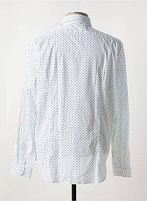 Chemise manches longues coupe cintrée bleu MANUEL RITZ homme
