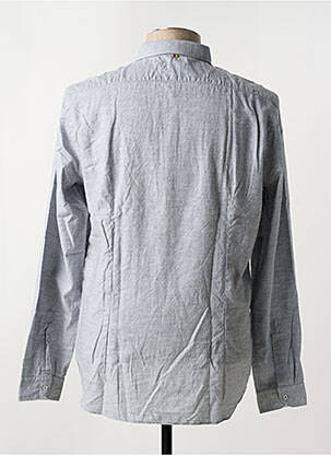 Chemise manches longues coupe cintrée gris MANUEL RITZ homme