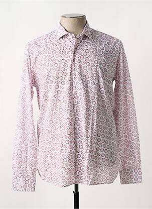 Chemise manches longues imprimé fleurs rouge ORIAN homme