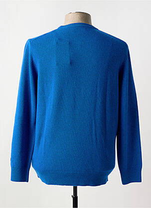 Pull tissage jacquard manches longues bleu MC2 SAINT BARTH homme