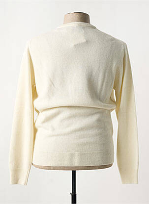 Pull tissage jacquard manches longues beige MC2 SAINT BARTH homme
