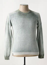 Pull stretch manches longues vert AROVESCIO homme