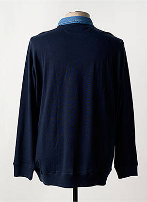 Sweat-shirt stretch manches longues bleu 8JS homme