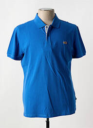 Polo stretch manches courtes bleu NAPAPIJRI homme