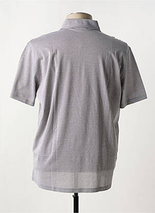 Polo tissage chiné manches courtes gris FERRANTE homme