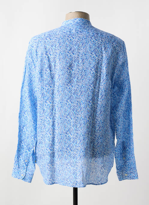 Chemise manches longues coupe cintrée bleu MANUEL RITZ homme
