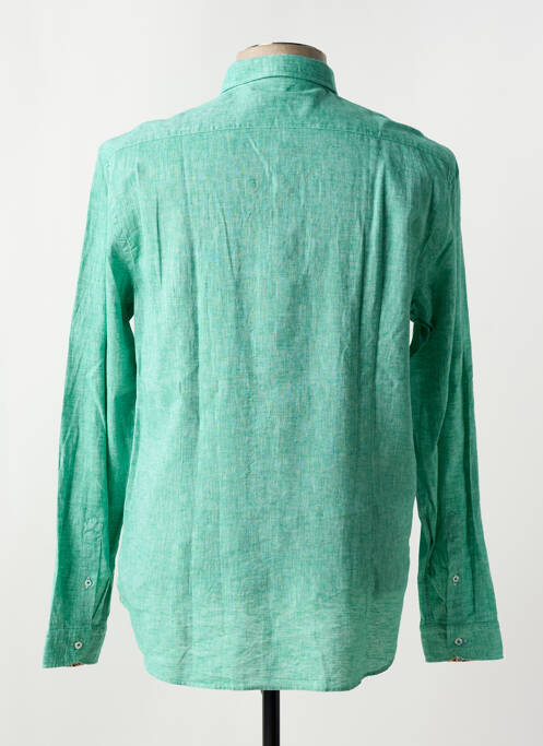Chemise manches longues coupe cintrée vert MANUEL RITZ homme