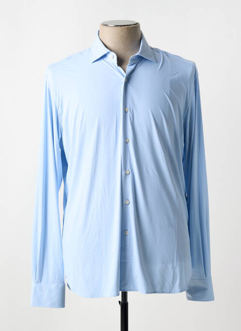 Chemise manches longues coupe cintrée bleu ORIAN homme