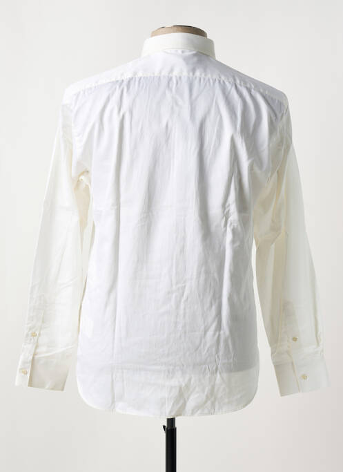 Chemise manches longues tissage popeline beige KARL LAGERFELD homme