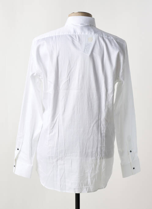 Chemise manches longues tissage popeline blanc KARL LAGERFELD homme