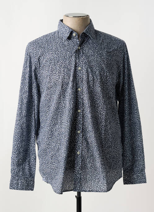 Chemise manches longues coupe cintrée bleu HUGO BOSS homme