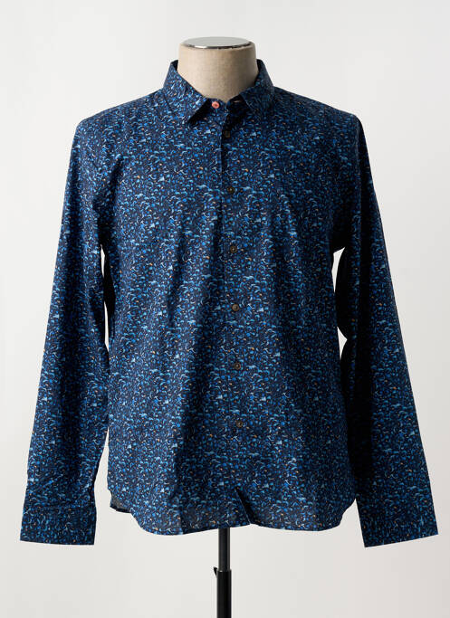 Chemise manches longues imprimé fantaisie bleu PAUL SMITH homme