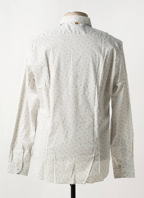 Chemise manches longues coupe cintrée beige MANUEL RITZ homme