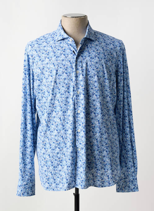 Chemise manches longues coupe cintrée bleu ORIAN homme