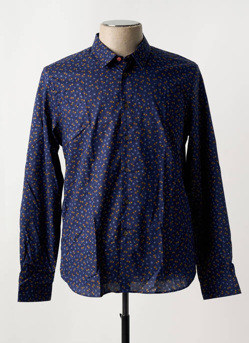 Chemise manches longues coupe cintrée bleu PAUL SMITH homme