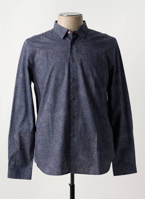 Chemise manches longues imprimé fantaisie bleu PAUL SMITH homme