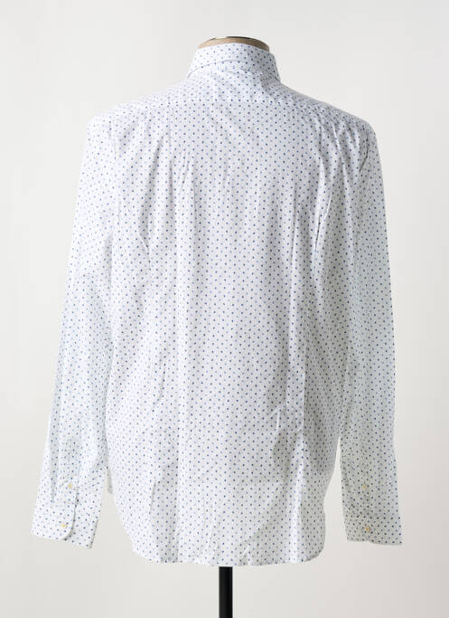 Chemise manches longues coupe cintrée bleu MANUEL RITZ homme