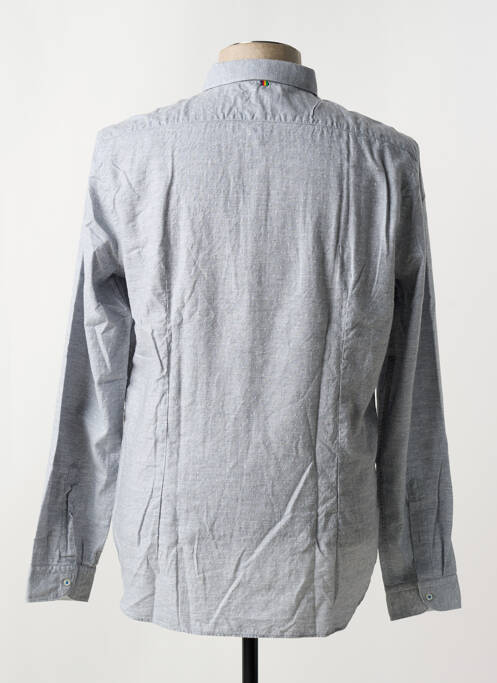 Chemise manches longues coupe cintrée gris MANUEL RITZ homme