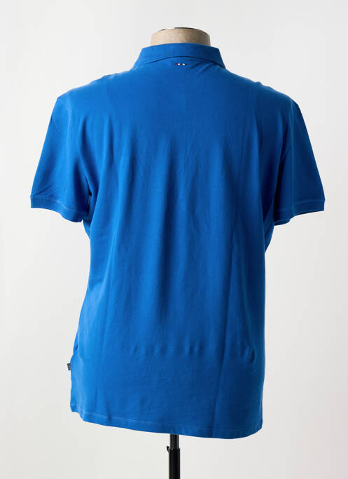 Polo stretch manches courtes bleu NAPAPIJRI homme