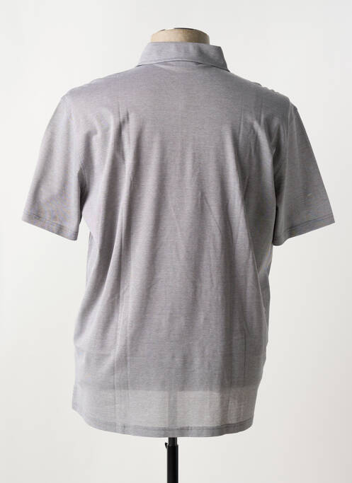 Polo tissage chiné manches courtes gris FERRANTE homme