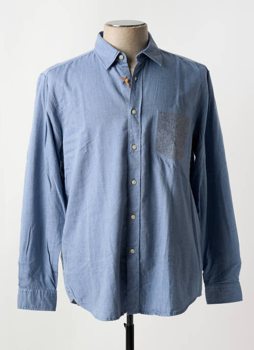 Chemise manches longues bleu HUGO BOSS pour homme