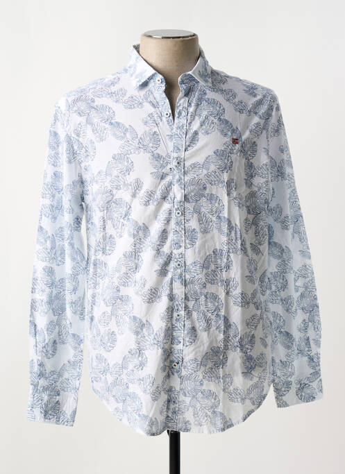 Chemise manches longues bleu NAPAPIJRI pour homme
