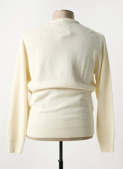 Pull tissage jacquard manches longues beige MC2 SAINT BARTH homme